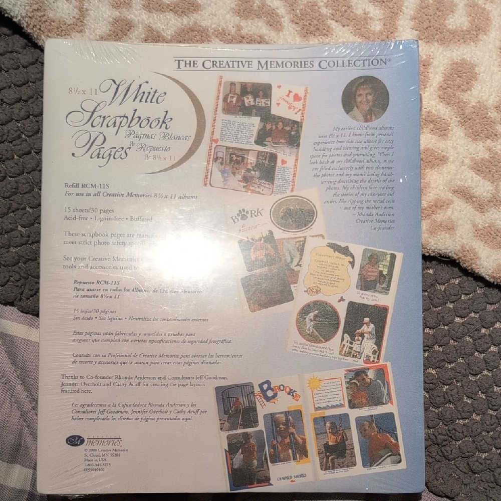 Creative Memories White Scrapbook Refill Pages 8.5x11